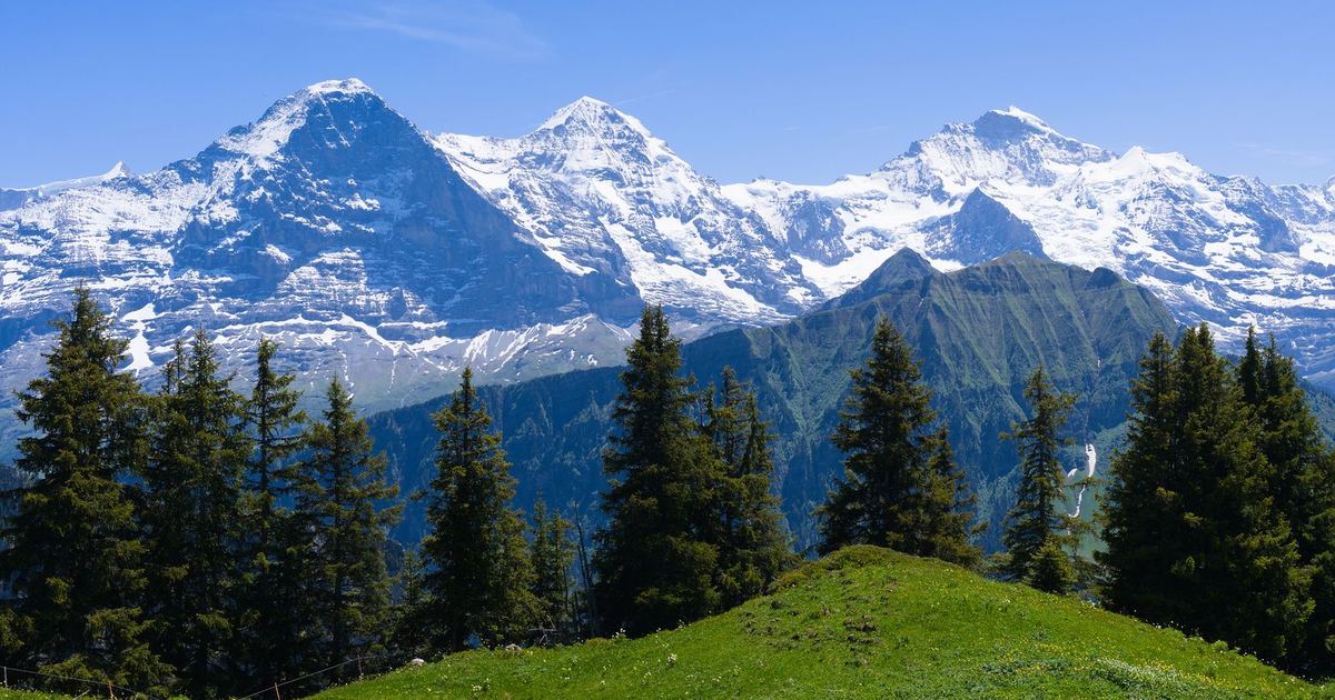 The Jungfrau region of the Swiss Alps