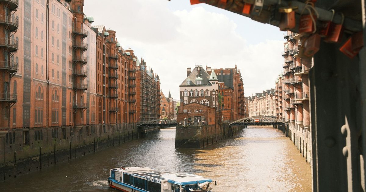 The Speicherstadt warehouse district in Hamburg, Germany