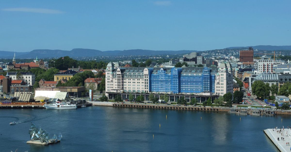 The Oslo waterfront from above